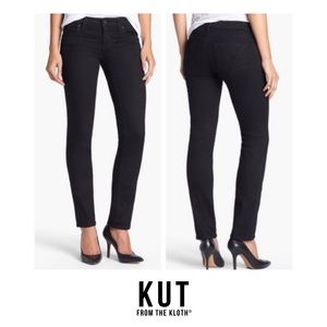 Kut From the Kloth Straight Leg Black Jeans